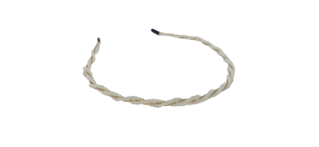 Haarband met parelmoer kralen