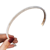 Haarband met parelmoer kralen