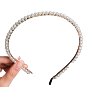 Haarband met parelmoer kralen