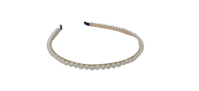 Haarband met parelmoer kralen