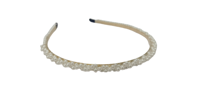 Haarband met parelmoer kralen