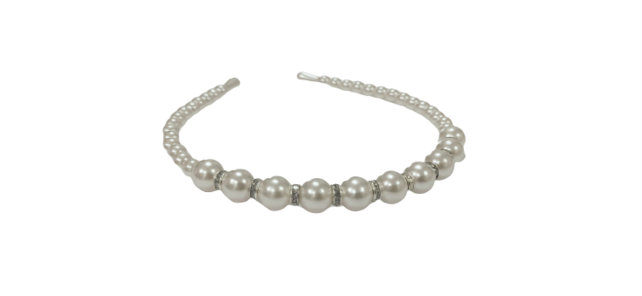 Haarband met parelmoer kralen