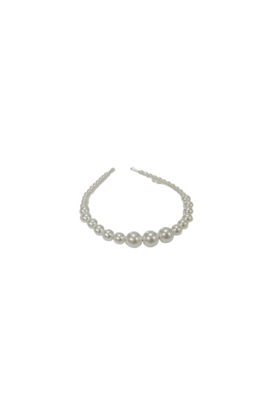 Haarband met parelmoer kralen *