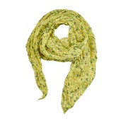 Viscose sjaal kleine bloemenprint - geel