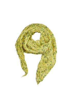 Viscose sjaal kleine bloemenprint - geel *