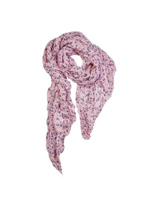 Viscose sjaal kleine bloemenprint - roze *