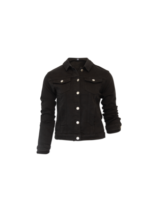 Dames jasje twill stretch - zwart *