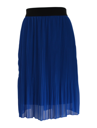 Dames plissé rok kort model - kobaltblauw  *