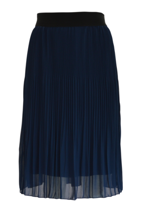 Dames plissé rok kort model - marine *