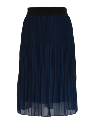 Dames plissé rok kort model - marine *