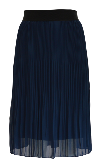 Dames plissé rok kort model - marine *