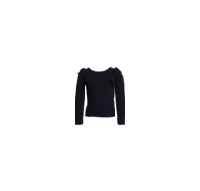 Meisjes trui Sylvie met ruches - donkerblauw *