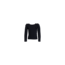 Remo Fashion Meisjes trui, gebreid en met ruches - donkerblauw.