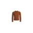Remo Fashion Meisjes trui, gebreid en met mooi vallend opstaand boordje - cognac