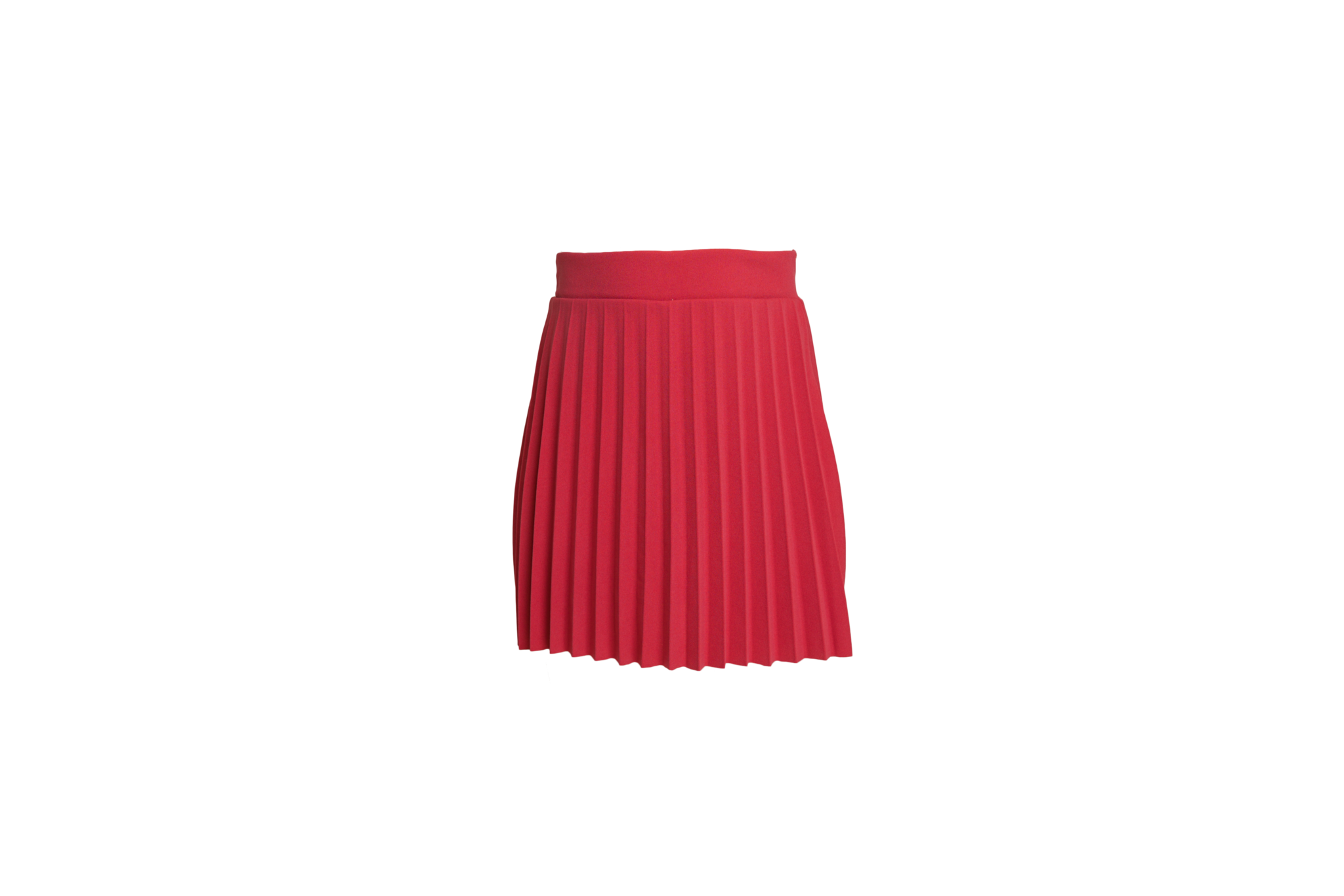 Meisjes plisse rok effen fuchsia