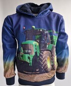 Jongens trui met capuchon John Deere - kobaltblauw *