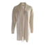 Remo Fashion Damesvest lang openvallend met kabelrand- off white