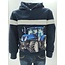 Remo Fashion Jongens trui met capuchon Ford tractor- donkerblauw