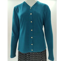 Dames vest - petrolblauw *