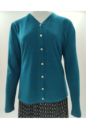 Dames vest - petrolblauw *