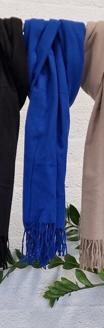 Sjaal - kobaltblauw