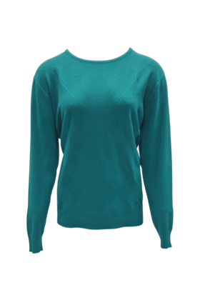 Dames trui Ella - petrolblauw