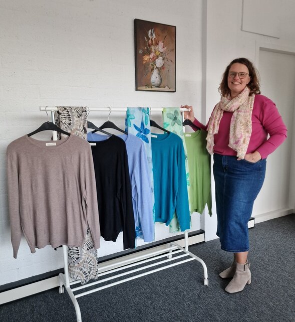 Dames trui Ella - fuchsia