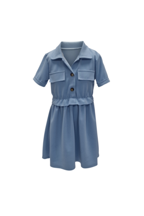 Meisjes jurk Tess - lichtblauw *