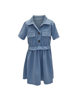 Meisjes jurk Tess - lichtblauw *