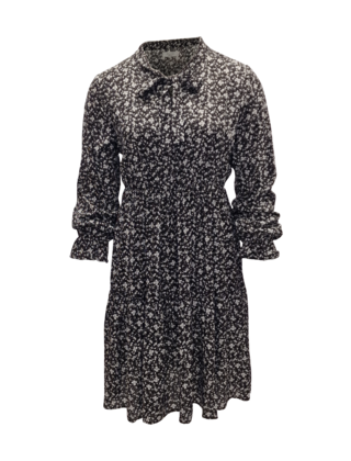 Dames jurk Evelyn - zwart/wit  *