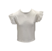 Meisjes shirt Leah - wit *