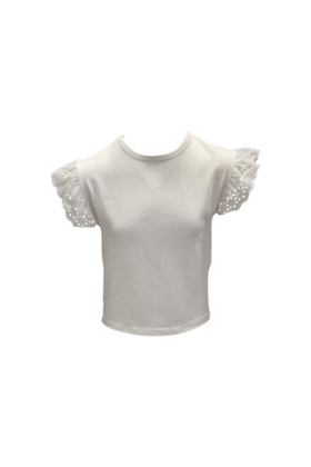 Meisjes shirt Leah - wit *