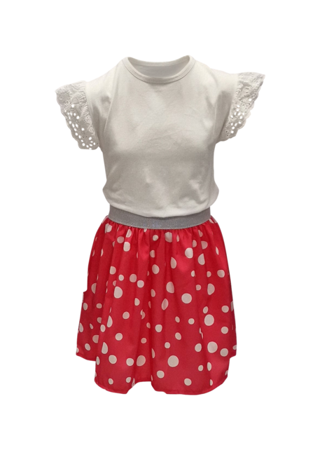 Meisjes shirt Leah - wit *