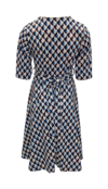 Dames  jurk Amelie - blauw/wit