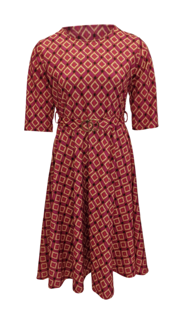 Dames  jurk Amelie - cerise