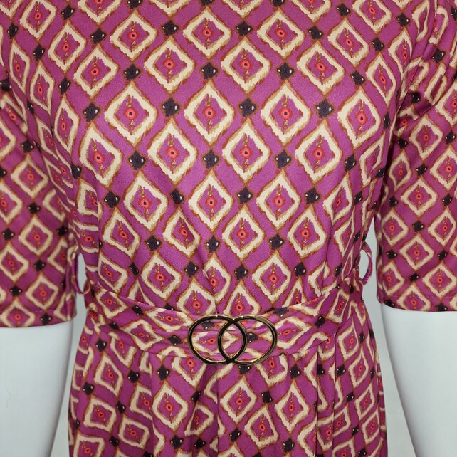 Dames  jurk Amelie - cerise