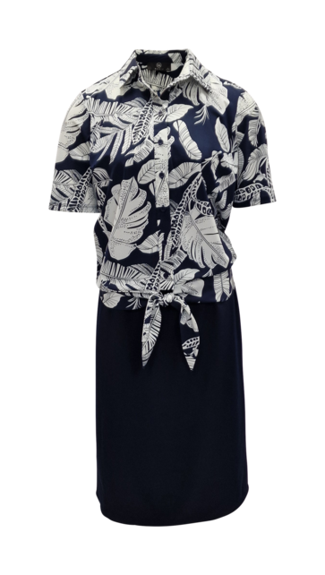 Damesblouse Eleanore - blauw/wit *