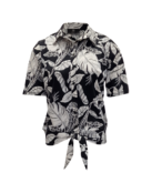 Damesblouse Eleanore - zwart/wit *