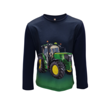 Jongens shirt tractor John Deere lange mouw