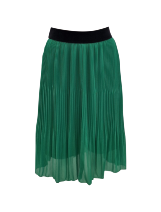 Dames plissé rok kort model - groen *