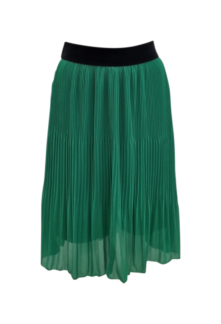 Dames plissé rok kort model - groen *