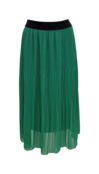 Dames plissé rok lang model - groen *