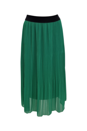 Dames plissé rok lang model - groen *
