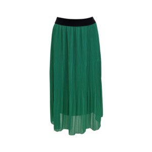 Dames plisse rok lang model groen