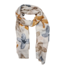 Remo Fashion Viscose sjaal met bloempatroon beige