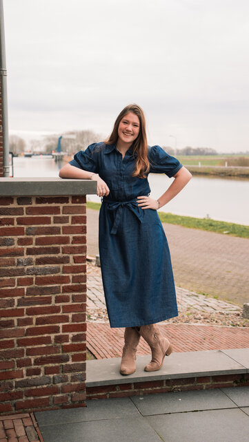 Dames jurk Lara - denim