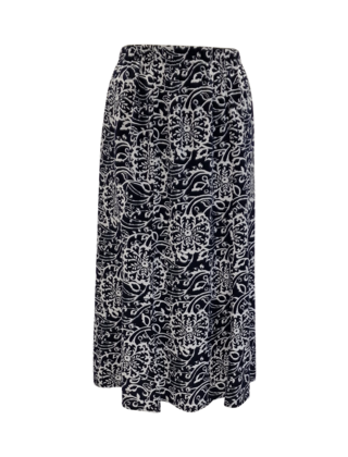 Dames rok Alice -donkerblauw/wit *