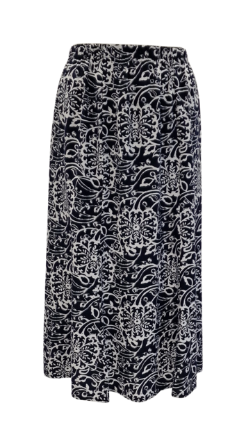 Dames rok Alice -donkerblauw/wit *