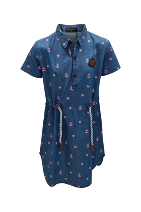 Meisjes jurk Vera - blauw *