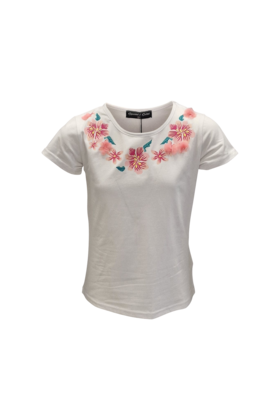 Meisjes shirt Sanne - wit *